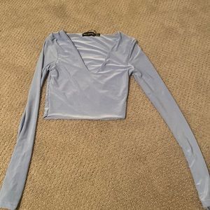 Pretty Little Thing blue long sleeve
